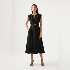 NWT Aje Beacon Structured Midi Dress